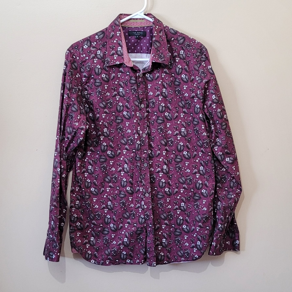 Ted Baker London Patterned Dress Shirt - Picture 1 of 8
